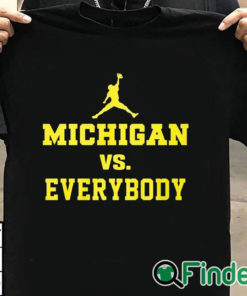 T shirt black Michigan Against Everybody Shirt