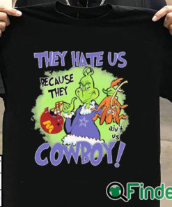 T shirt black The Grinch Hey Hate Us Because They Ain't Us Dallas Cowboy Washington Commanders Shirt