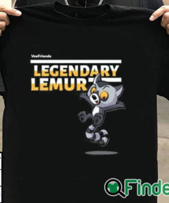 T shirt black Vee Friends Legendary Lemur Shirt