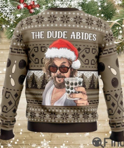 The Dude Abides The Big Lebowski Ugly Christmas Sweaters