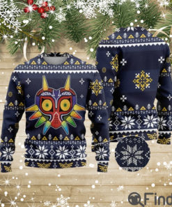 The Legend Of Zelda Christmas Ugly Sweater Majora Legend Of Zelda Wool