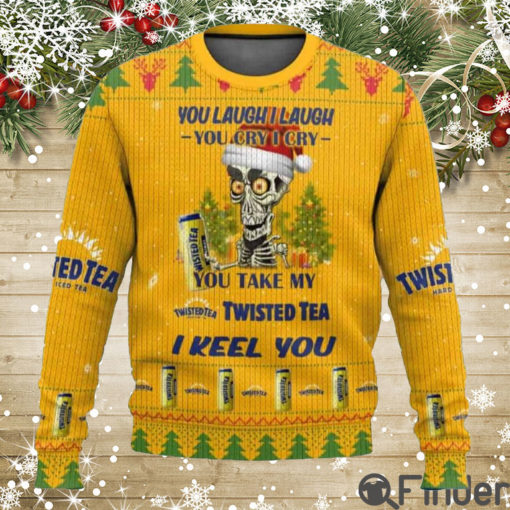 Twisted Tea I Keel You Funny Ugly Christmas Sweater