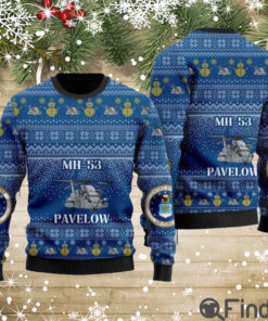 US Air Force MH 53 Pavelow Ugly Christmas Sweater