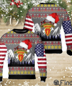 US Army 25th Infantry Ranger Long Range Patrol Ugly Christmas Sweaters