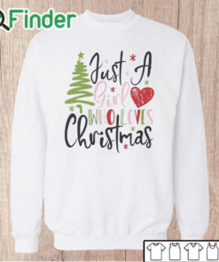 Unisex Sweatshirt Just a Girl Who Loves Christmas Sweater Sweatshirt