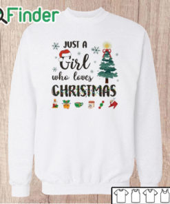 Unisex Sweatshirt Just a Girl Who Loves Christmas Sweatshirt, Christian Christmas Sweatshirt