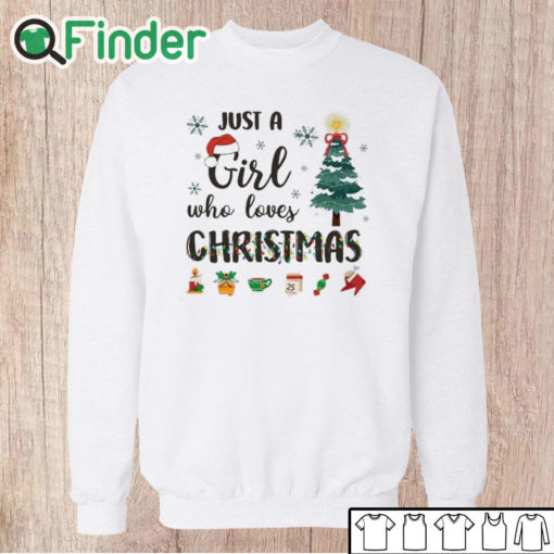 Unisex Sweatshirt Just a Girl Who Loves Christmas Sweatshirt, Christian Christmas Sweatshirt