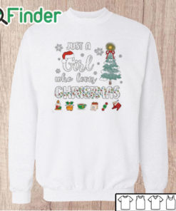 Unisex Sweatshirt Just a Girl Who Loves Christmas Sweatshirt, Christian Christmas Sweatshirts