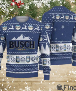 Xmas Busch Beer Ugly Christmas Sweater