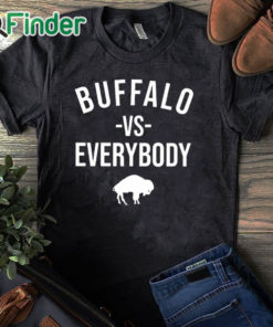 black T shirt Joe Brady Buffalo Vs Everybody Shirt