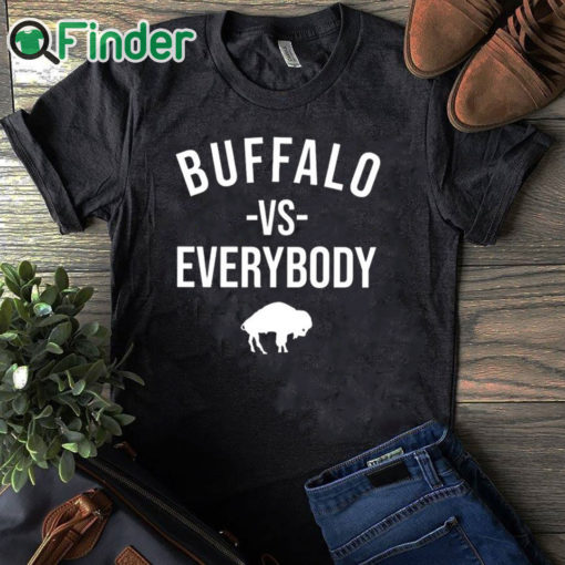 black T shirt Joe Brady Buffalo Vs Everybody Shirt