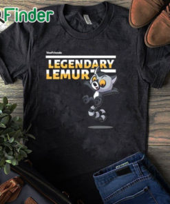black T shirt Vee Friends Legendary Lemur Shirt