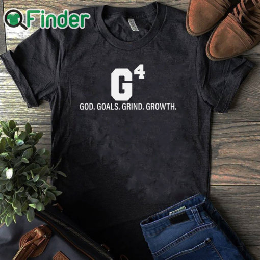black T shirt Women’s God Goals Grind Growth Printed Sweatshirt