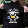 black hoodie 2023 B10 East division champions Michigan Wolverines 30 24 Ohio State Buckeyes shirt