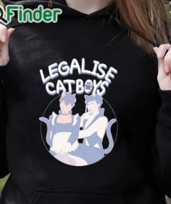 black hoodie Daniel Howell Legalise Catboys Sweatshirt