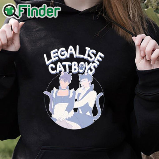 black hoodie Daniel Howell Legalise Catboys Sweatshirt