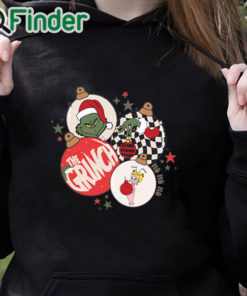 black hoodie Grinch Ornaments Sweatshirt