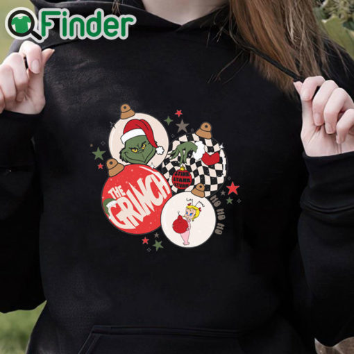 black hoodie Grinch Ornaments Sweatshirt