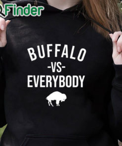 black hoodie Joe Brady Buffalo Vs Everybody Shirt