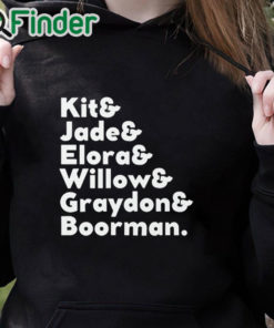 black hoodie Kit & Jade & Elora & Willow & Graydon & Boorman Shirt