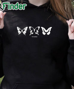 black hoodie Marias Trilogy Butterfly Shirt
