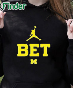 black hoodie Michigan Bet T Shirt