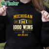 black hoodie Michigan Wolverines 2023 1000 Wins First Team In College Football History Go Blue T shirt