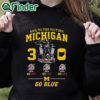 black hoodie Michigan Wolverines B10 East 3 0 Ohio State T shirt