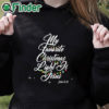 black hoodie My Favorite Christmas Light Is Jesus Christian Xmas Sweatshirt