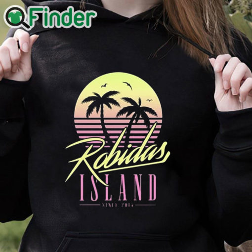 black hoodie Robidas Island Since 2015 Shirt