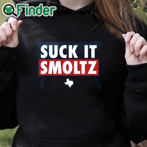 black hoodie Suck It Smoltz Shirt