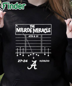 black hoodie The Jalen Milroe Miracle Alabama Crimson Tide Football shirt
