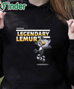 black hoodie Vee Friends Legendary Lemur Shirt