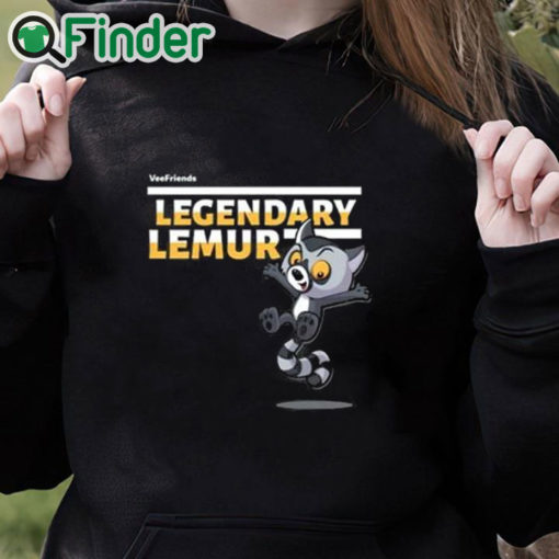 black hoodie Vee Friends Legendary Lemur Shirt