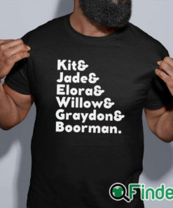 black shirt Kit & Jade & Elora & Willow & Graydon & Boorman Shirt