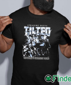 black shirt Straight Outta Tilted The World's Sweatiest Squad Shirt