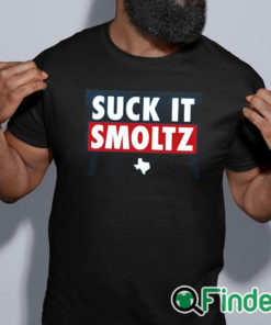 black shirt Suck It Smoltz Shirt