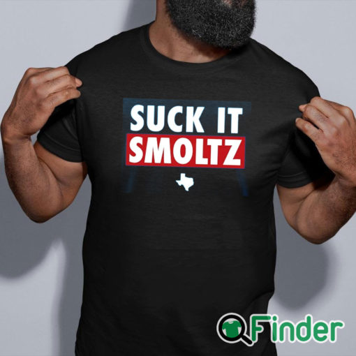 black shirt Suck It Smoltz Shirt
