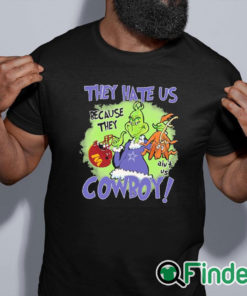 black shirt The Grinch Hey Hate Us Because They Ain't Us Dallas Cowboy Washington Commanders Shirt
