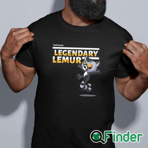 black shirt Vee Friends Legendary Lemur Shirt