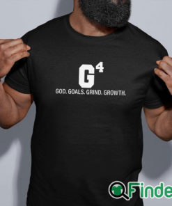 black shirt Women’s God Goals Grind Growth Printed Sweatshirt