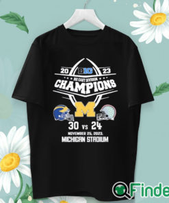 unisex T shirt 2023 B10 East division champions Michigan Wolverines 30 24 Ohio State Buckeyes shirt
