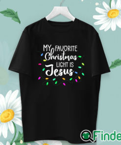 unisex T shirt Jesus Christ Christmas Lights My favourite christmas light is Jesus Shirt