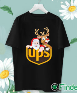 unisex T shirt Santa Claus and Reindeer UPS Christmas sweater