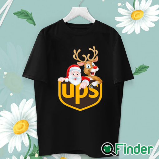 unisex T shirt Santa Claus and Reindeer UPS Christmas sweater