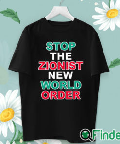 unisex T shirt Stop The Zionist New World Order Shirt