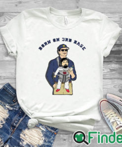 white T shirt Dave Portnoy Born On 3Rd Base Shirt