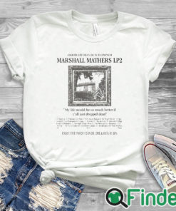 white T shirt Eighth Studio Album By Eminem Marshall Mathers Lp2 Shirt