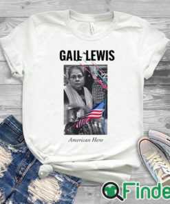 white T shirt Gail Lewis American Hero T Shirt