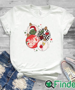 white T shirt Grinch Ornaments Sweatshirt